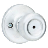 Kwikset 300M26DCP7/8RFLRC Privacy Lockset, Satin Chrome, Interior Locking, Left, Right Hand, 2-1/8 in Dia Knob